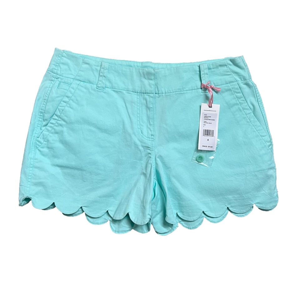 Vineyard Vines Scalloped Teal Short